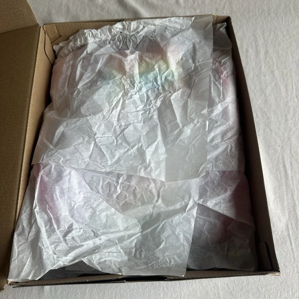 Sperry Port Boot Rain Weather Duck Boots Tie Dye Pastel Rainbow New In Box 5Y
